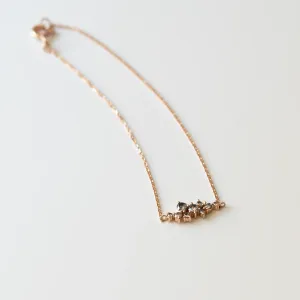 Zlatý náramek osazený salt and pepper diamanty CLARE Thumbnail