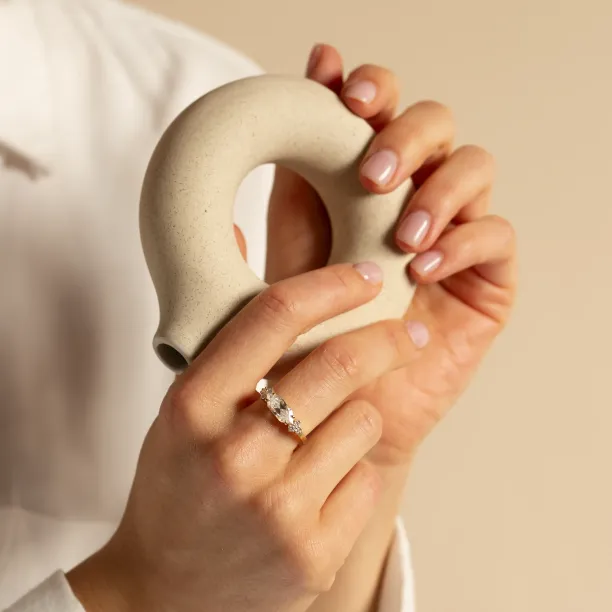 Originální prsten s moissanity ASTRID Image