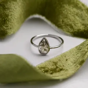 Gold engagement ring with salt and pepper diamond ARDALES