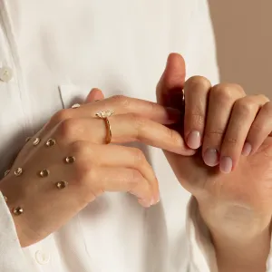 Zásnubní prsten s moissanitem ve tvaru hexagonu CATELYN Thumbnail