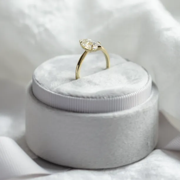 Zásnubní prsten s moissanitem ve tvaru hexagonu CATELYN Image