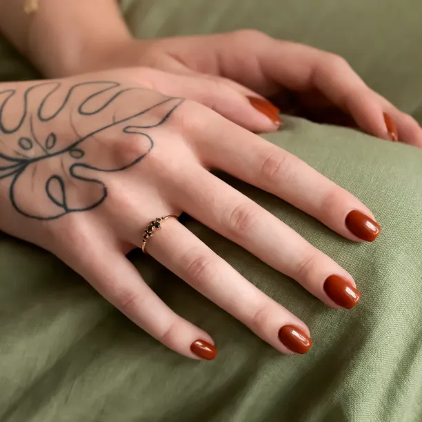 Zlatý prsten s černými diamanty CLARA Image