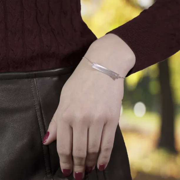 Minimalistický náramek se srdcem a libovolným gravírem Renma Image