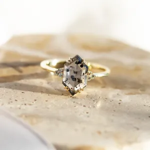 Lab-grown salt and pepper diamond ring PAULI Thumbnail
