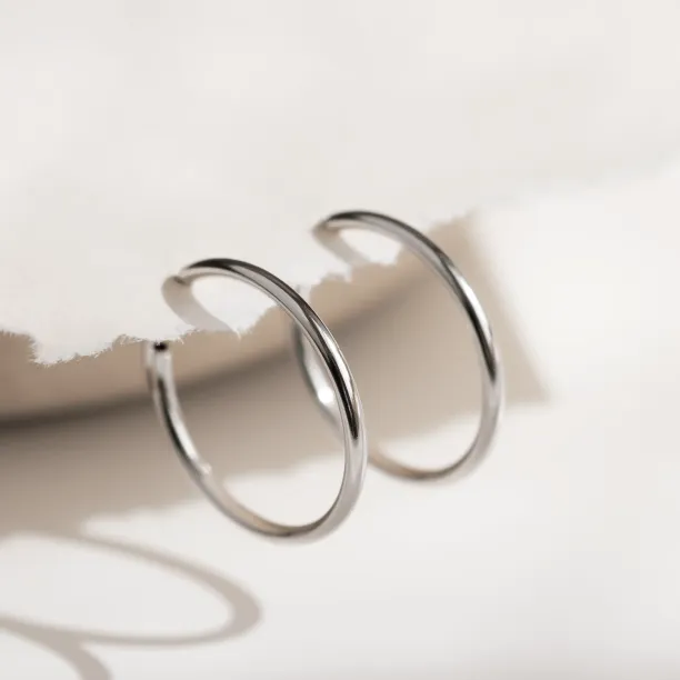 Zlaté kruhové náušnice MOZZA Image