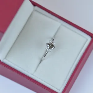 SABI gold ring with salt and pepper diamond 0.2ct Thumbnail