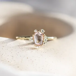 Light pink sapphire engagement ring MEREDITH Thumbnail