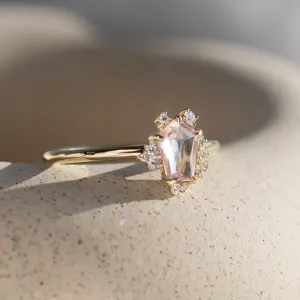 Light pink sapphire engagement ring MEREDITH Thumbnail
