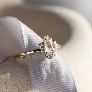Light pink sapphire engagement ring MEREDITH Thumbnail