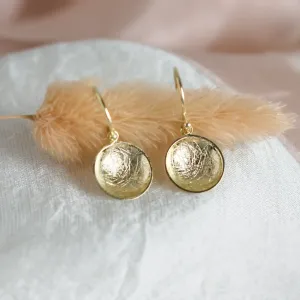 Unique gold earrings BARBARA