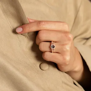 Vintage prsten s modrozeleným safírem HARRIET