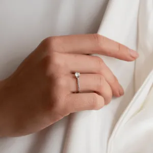  Platinový zásnubní prsten s diamanty 0.38ct KATVI Thumbnail