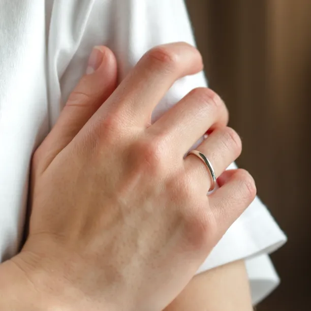 D-SHAPE wedding platinum rings MIAMI Image