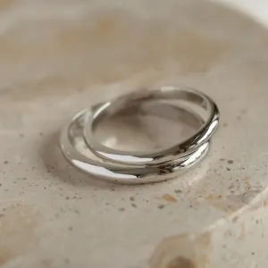 D-SHAPE wedding platinum rings MIAMI Thumbnail