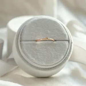 Tiny salt and pepper diamond ring ZORA Thumbnail