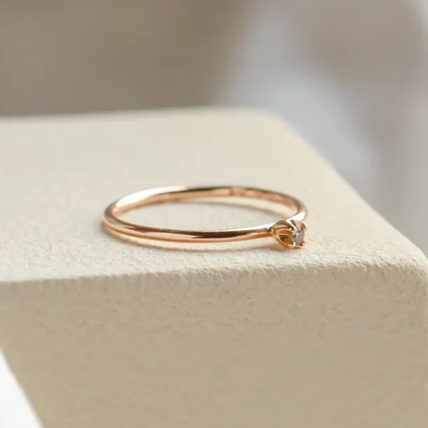 Tiny salt and pepper diamond ring ZORA Image