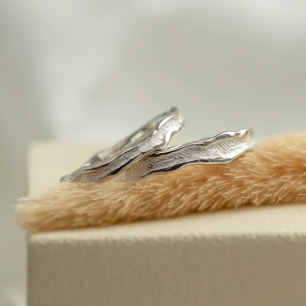 Organic matching wedding rings SAVANNAH Image