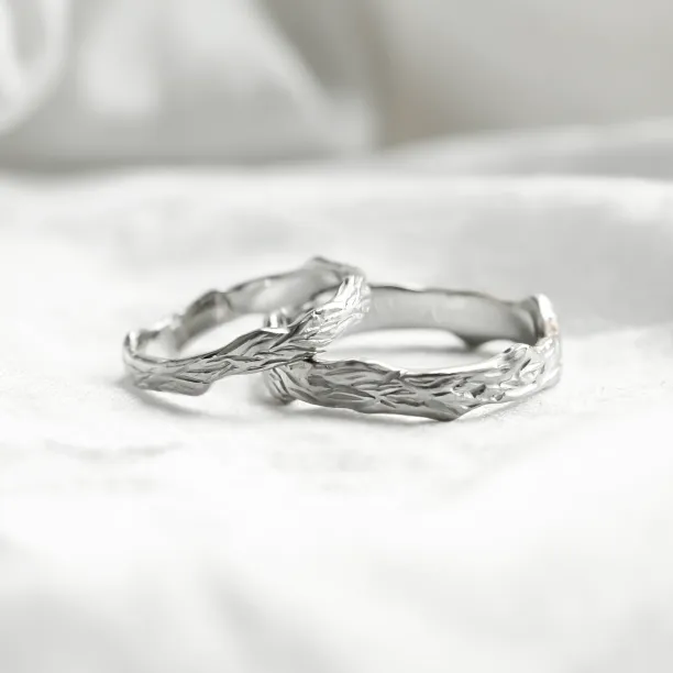 Twig wedding bands TRISHA Image