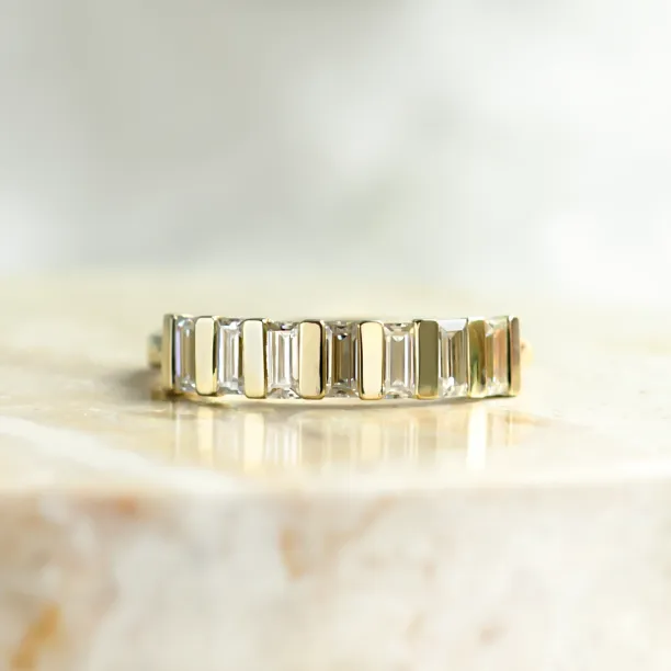 Originální prsten s baguette moissanity VANELLE Image