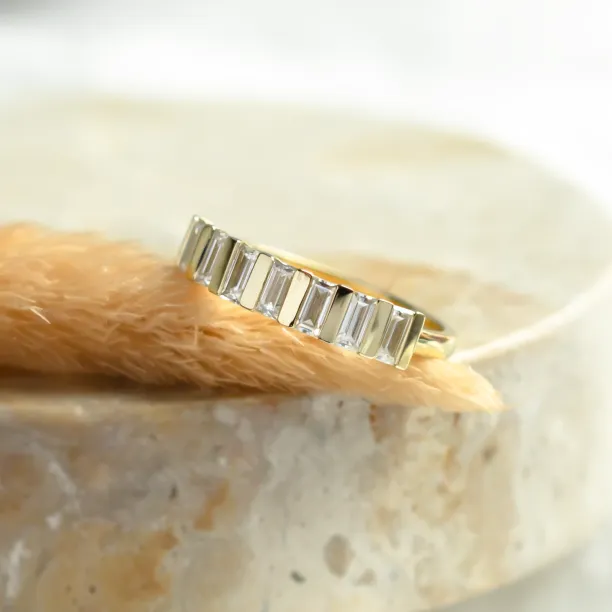 Originální prsten s baguette moissanity VANELLE Image