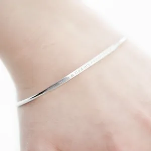 Solid silver bracelet with an accurate GRINDA engraving Thumbnail