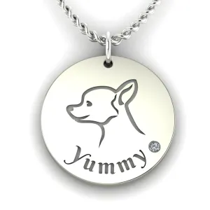 YUM gold diamond pendant for the pet lovers Thumbnail