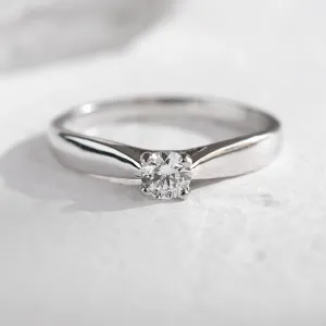Zásnubní zlatý prsten s diamantem 0.25ct  LOVIN