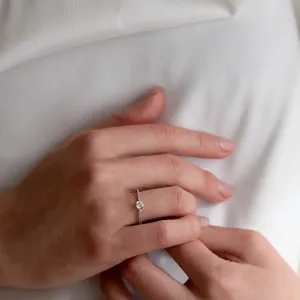 Minimalistický zásnubní prsten s diamanty 0.38ct KATVI Thumbnail