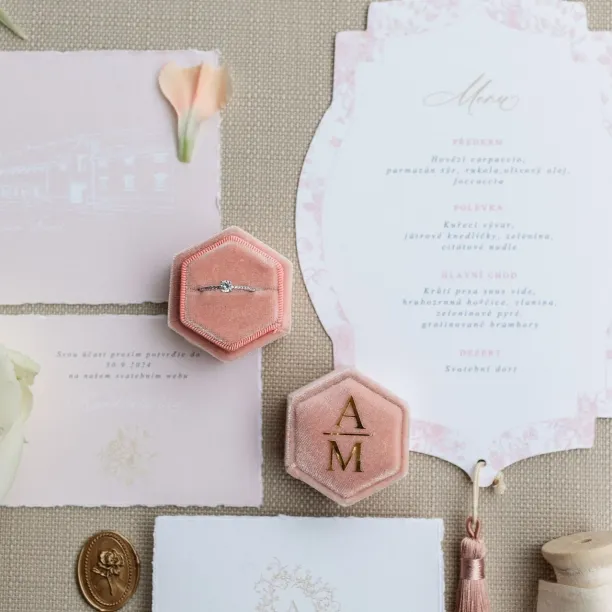 Minimalistický zásnubní prsten s diamanty 0.38ct KATVI Image