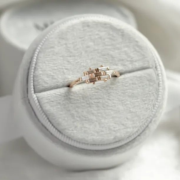 Originální prsten s baguette moissanity VANCE Image