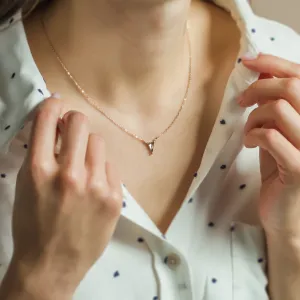 Zlatý náhrdelník s hnědým lab grown diamantem TIM Thumbnail