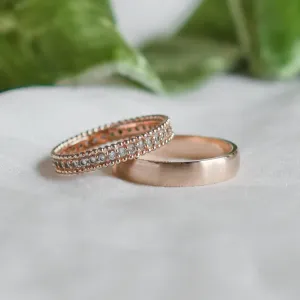 Luxusní snubní zlaté diamantové prsteny KNEDE