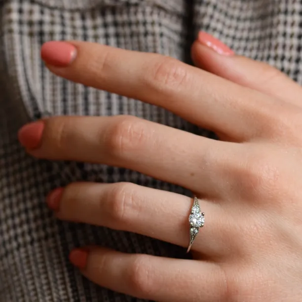 ORSET gold diamond engagement ring Image