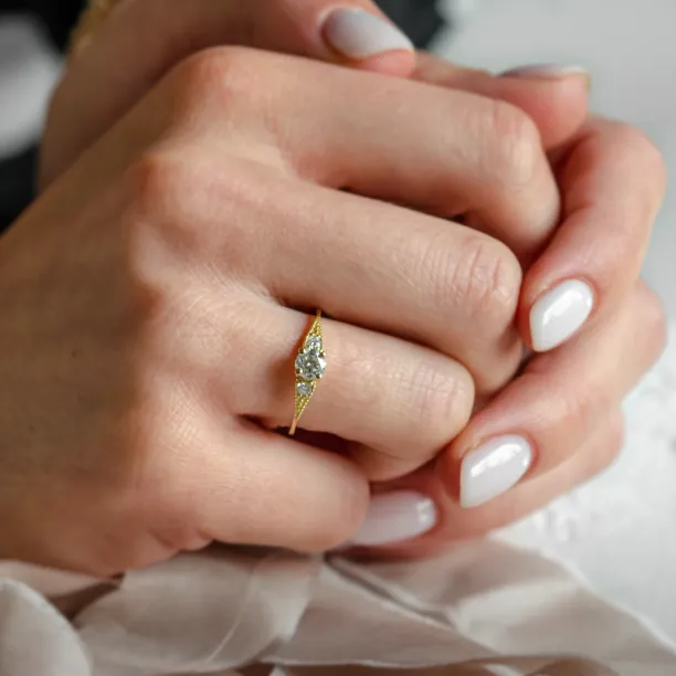 ORSET gold diamond engagement ring Image