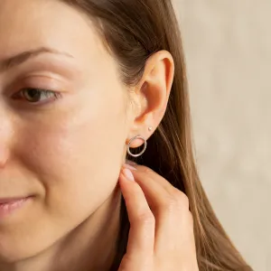 Zlaté náušnice kruhy KARMALL