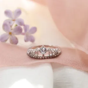 HEBO gold engagement ring in the shape of crown Thumbnail
