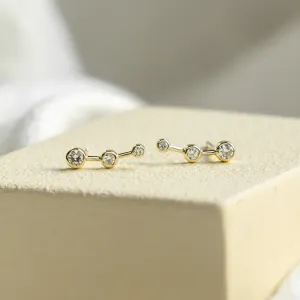 Minimalistické náušnice s diamanty MARIAN