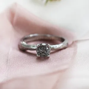 Rutile quartz engagement ring DREMAL