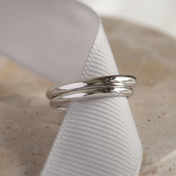 Snubní prsteny z bílého zlata D-SHAPE GEORGIE Image