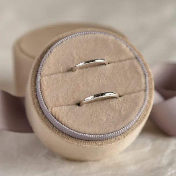 Snubní prsteny z bílého zlata D-SHAPE GEORGIE Image