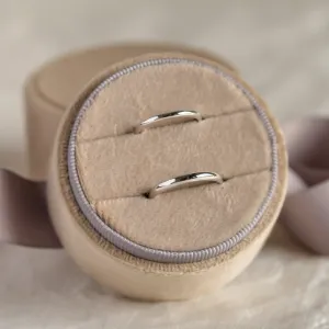 Snubní prsteny z bílého zlata D-SHAPE GEORGIE Thumbnail