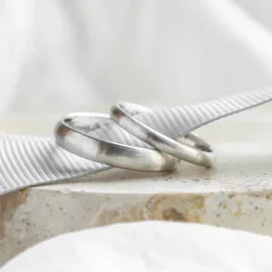 Matné komfortní snubní prsteny ze žlutého zlata MICHIGAN Thumbnail