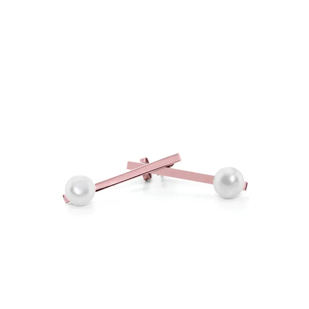 Zlaté náušnice s perlami Hakkola Image