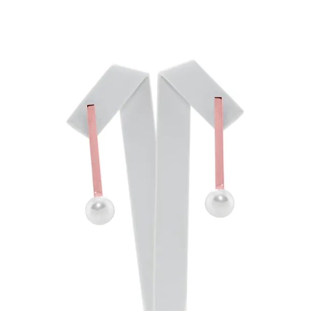 Zlaté náušnice s perlami Hakkola Image