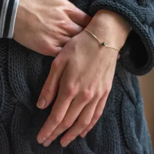 Zlatý náramek s atypickou kostkou a diamantem GIMLE Thumbnail