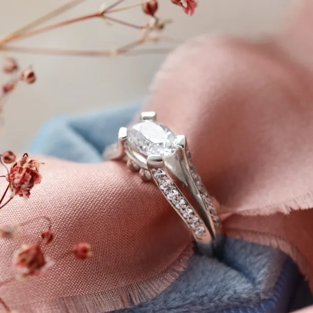 Zlatý zásnubní prsten s diamanty 1.18ct FITA Image