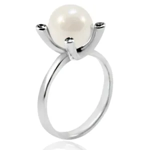 Pearl ring with diamonds ASTA Thumbnail