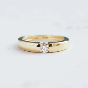 Zlatý zásnubní prsten s diamantem 0.25ct  MOVIK