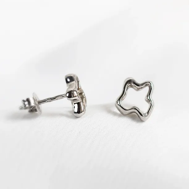 Nepravidelné originální náušnice s diamantem CLAUDINE Image