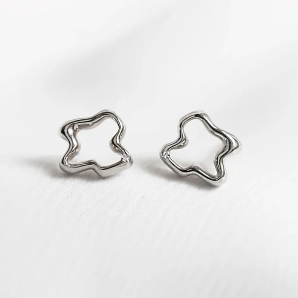 Nepravidelné originální náušnice s diamantem CLAUDINE Image